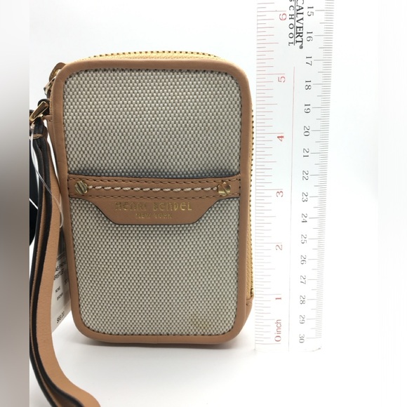 NWT Henri Bendel || Canvas Card Wallet Wristlet || Minor FLAWS - Picture 10 of 12
